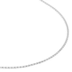 Collier Ivy Maille Haricot Or Blanc