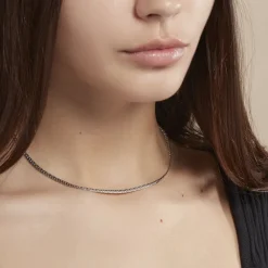 Marc Orian Colliers|Bijoux Femme > Collier Ivy Maille Haricot Or Blanc