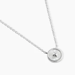 Marc Orian Colliers Fantaisie|Colliers > Collier Izarra Argent Blanc Nacre argent blanc nacre blanc