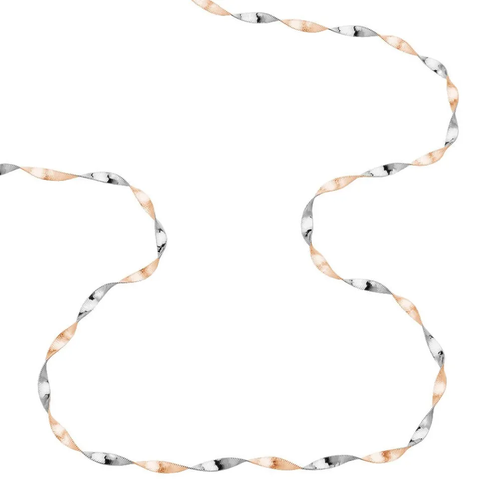 Marc Orian Colliers|Chaines Femme > Collier Izar Torsadee Or Bicolore