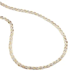 Marc Orian Colliers|Colliers Femme > Collier Jasmin Tresse Or Tricolore