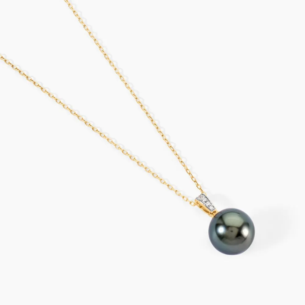Marc Orian Colliers|Colliers Avec Pierres > Collier Jodocus Or Jaune Perle De Tahiti Oxyde Zirconium