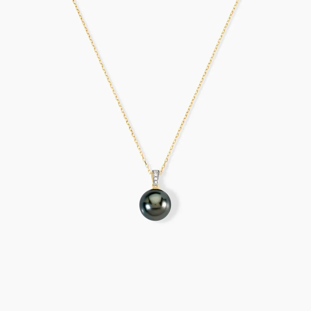 Marc Orian Colliers|Colliers Avec Pierres > Collier Jodocus Or Jaune Perle De Tahiti Oxyde Zirconium