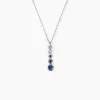 Marc Orian Cadeaux Mariage|Colliers > Collier Josephine Or Blanc Saphir Et Diamant