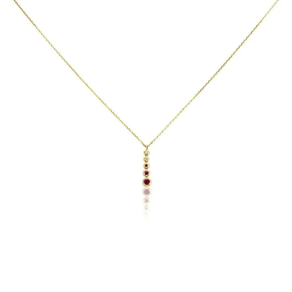 Marc Orian Colliers|Colliers Avec Pierres > Collier Josephine or jaune rubis
