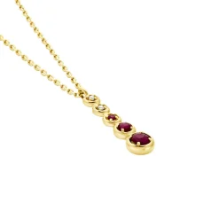 Marc Orian Colliers|Colliers Avec Pierres > Collier Josephine or jaune rubis
