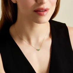 Marc Orian Colliers|Colliers Avec Pierres > Collier Josslyn Or Jaune Emeraude