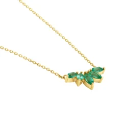 Marc Orian Colliers|Colliers Avec Pierres > Collier Josslyn Or Jaune Emeraude