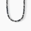 JOURDAN Colliers Fantaisie|Colliers > Collier Acier Blanc Labradorite