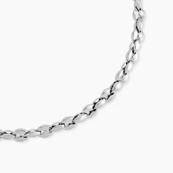 JOURDAN Colliers|Colliers Acier Inoxydable > Collier Homme Mikeno Acier Blanc