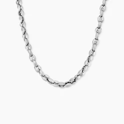JOURDAN Colliers|Colliers Acier Inoxydable > Collier Homme Mikeno Acier Blanc