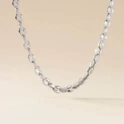 JOURDAN Colliers|Colliers Acier Inoxydable > Collier Homme Mikeno Acier Blanc
