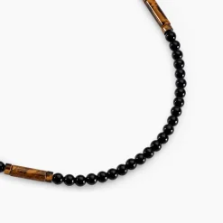 JOURDAN Colliers Avec Pierres|Colliers > Collier Jaycob Autres Noir Agate Quartz