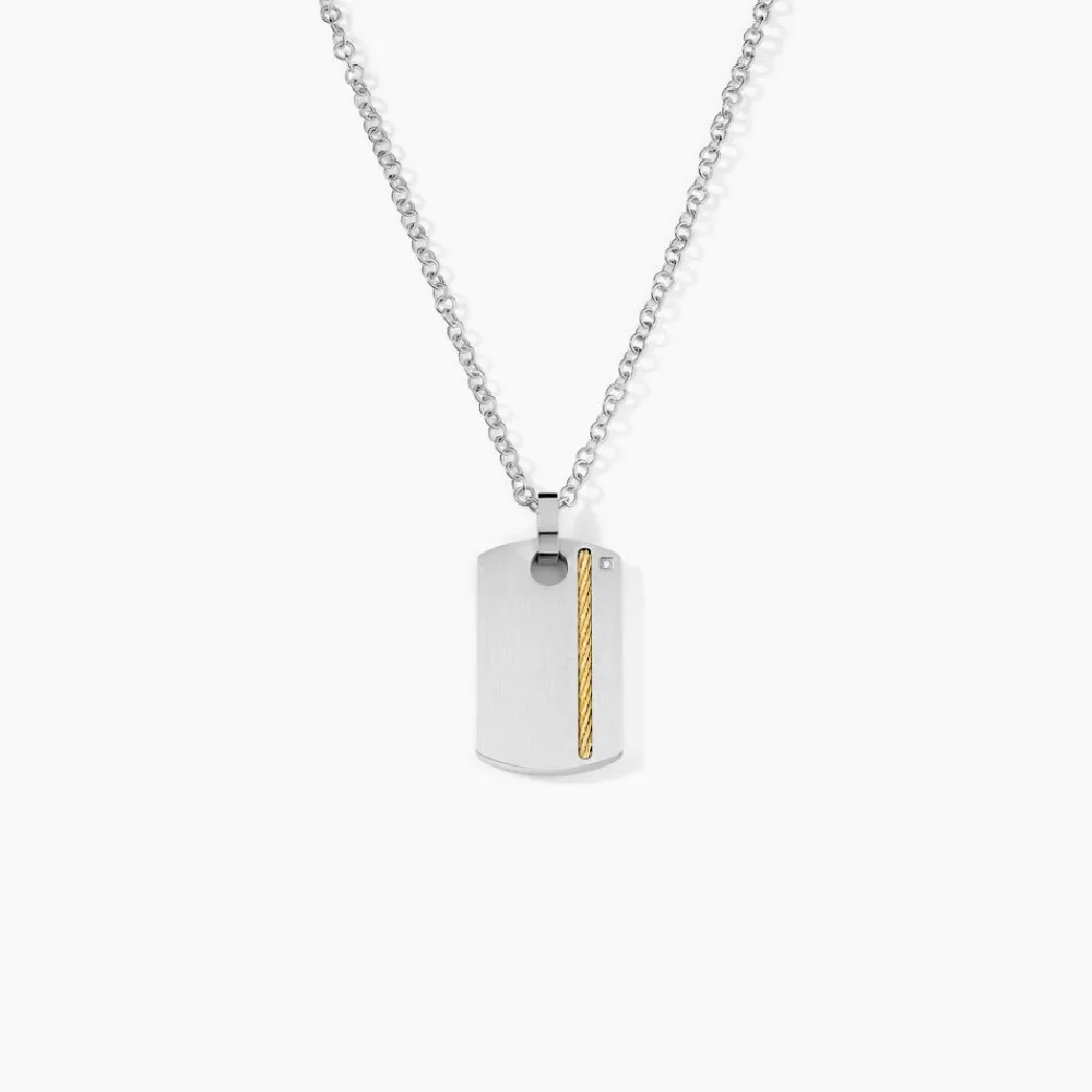 JOURDAN Colliers|Colliers Acier Inoxydable > Collier Nunko Acier Argenté