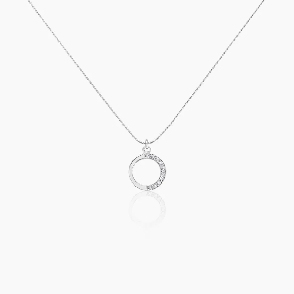 Collier Kéa Argent Blanc Oxyde De Zirconium