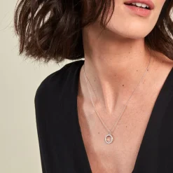 Collier Kéa Argent Blanc Oxyde De Zirconium