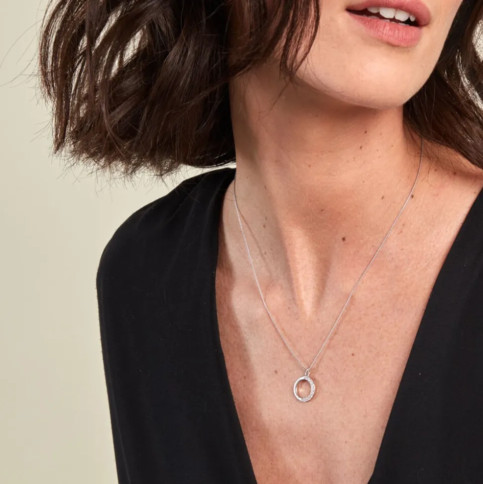 Collier Kéa Argent Blanc Oxyde De Zirconium