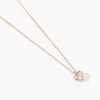 Marc Orian Colliers|Colliers Cœur > Collier Kadidjatou Or Rose Oxyde De Zirconium