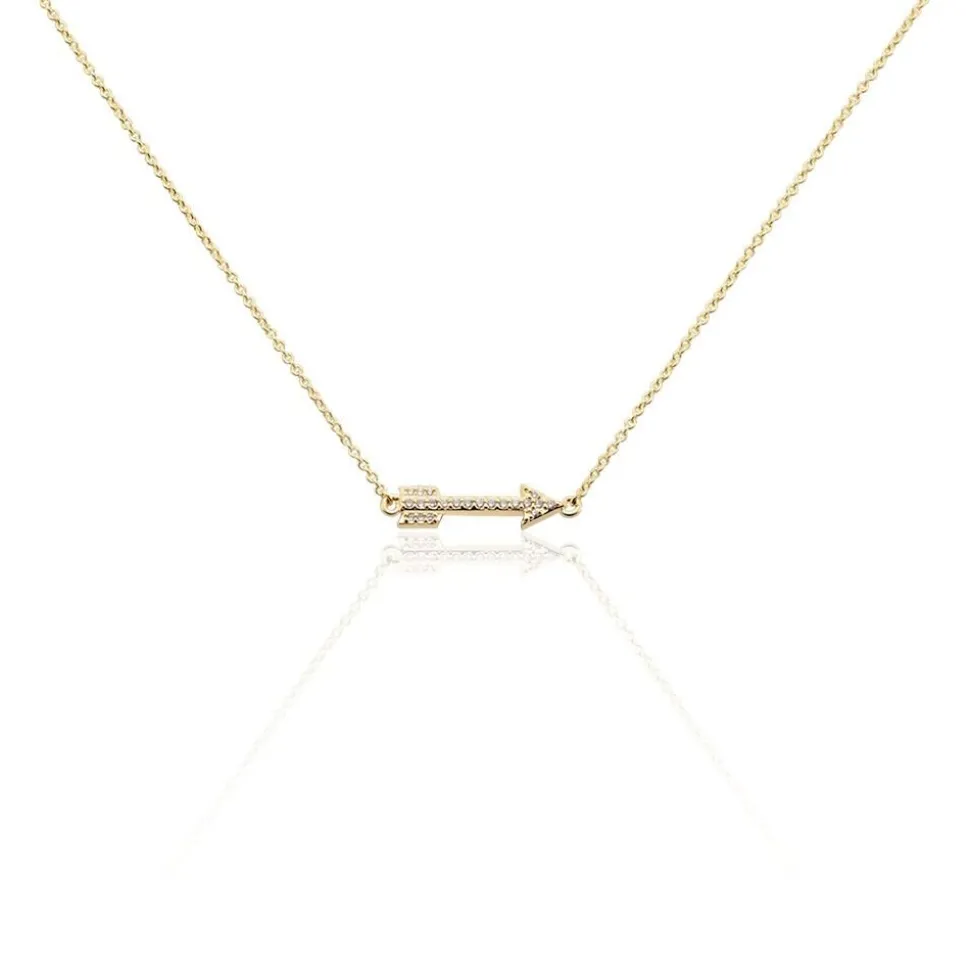 Collier Karitate Plaqué Or Oxydes De Zirconium