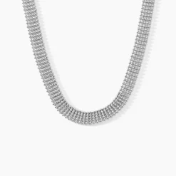 Marc Orian Colliers|Colliers Argent > Collier Kelline Argent Blanc