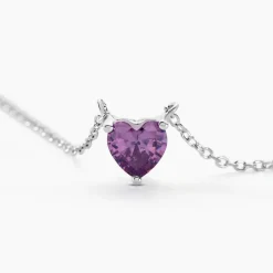 Collier Kelvyn Argent Blanc Oxyde De Zirconium