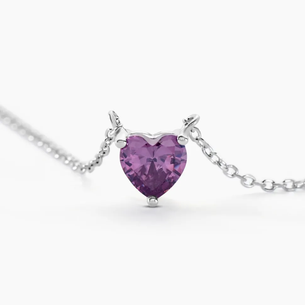 Collier Kelvyn Argent Blanc Oxyde De Zirconium