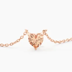 Collier Kelvyn Argent Rose Oxyde De Zirconium