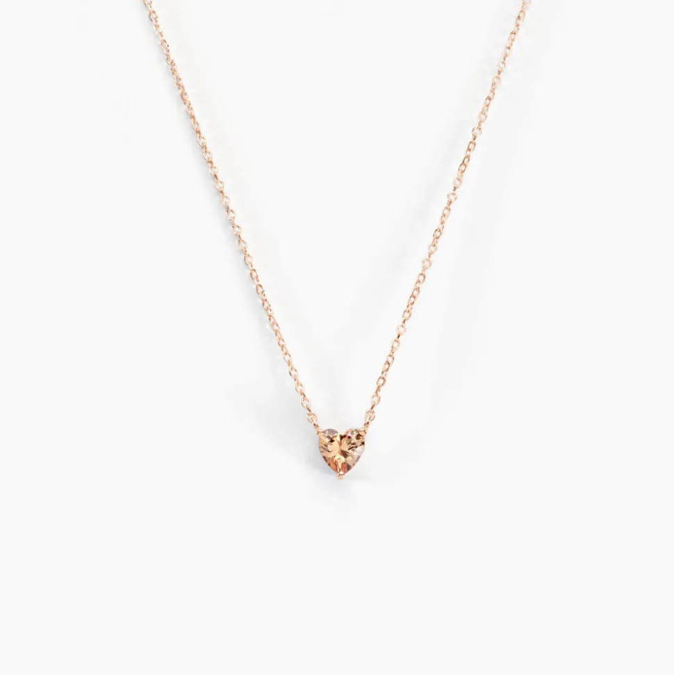 Collier Kelvyn Argent Rose Oxyde De Zirconium