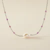 Marc Orian Colliers Fantaisie|Colliers > Collier Kerri Argent Blanc Perle De Culture Améthyste
