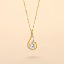 Marc Orian Colliers|Colliers Avec Pierres > Collier Koline Or Jaune Oxyde De Zirconium