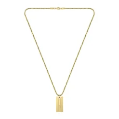 Collier Lacoste Adventurer Acier Jaune