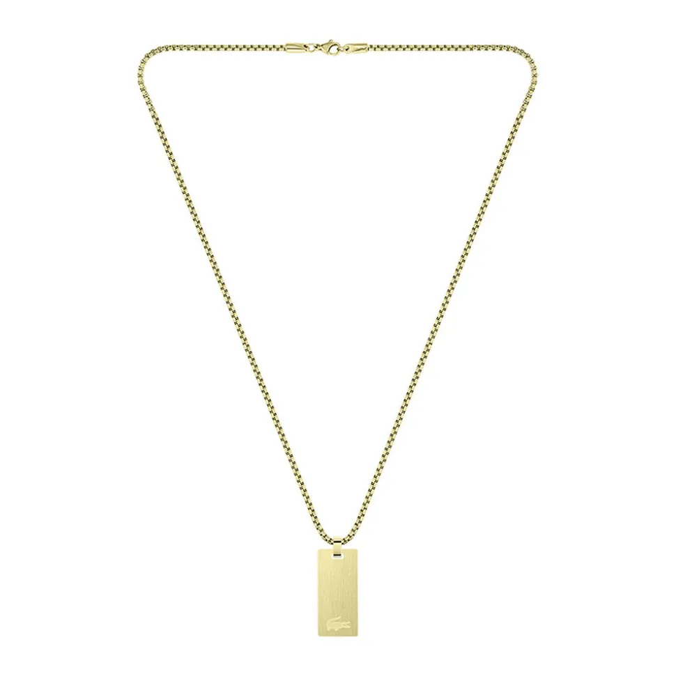 Collier Lacoste Adventurer Acier Jaune