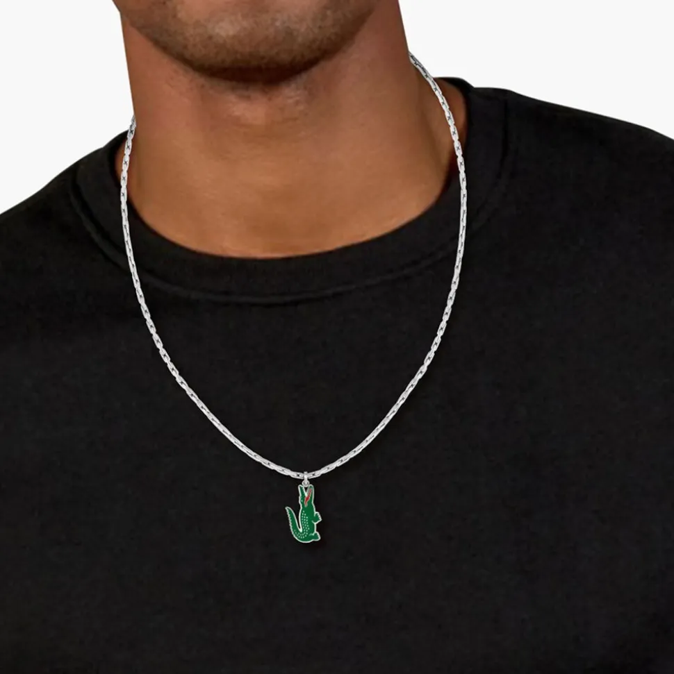 Collier Lacoste Arthor Acier Blanc