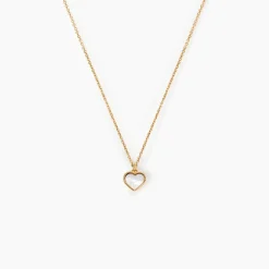 Marc Orian Colliers|Colliers Cœur > Collier L'amour Coloré Or Jaune Nacre
