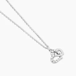 Marc Orian Colliers Fantaisie|Colliers Cœur > Collier Laugane Argent Blanc Oxyde De Zirconium