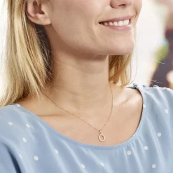 Marc Orian Colliers|Colliers Avec Pierres > Collier Lavance Or Jaune Oxydes