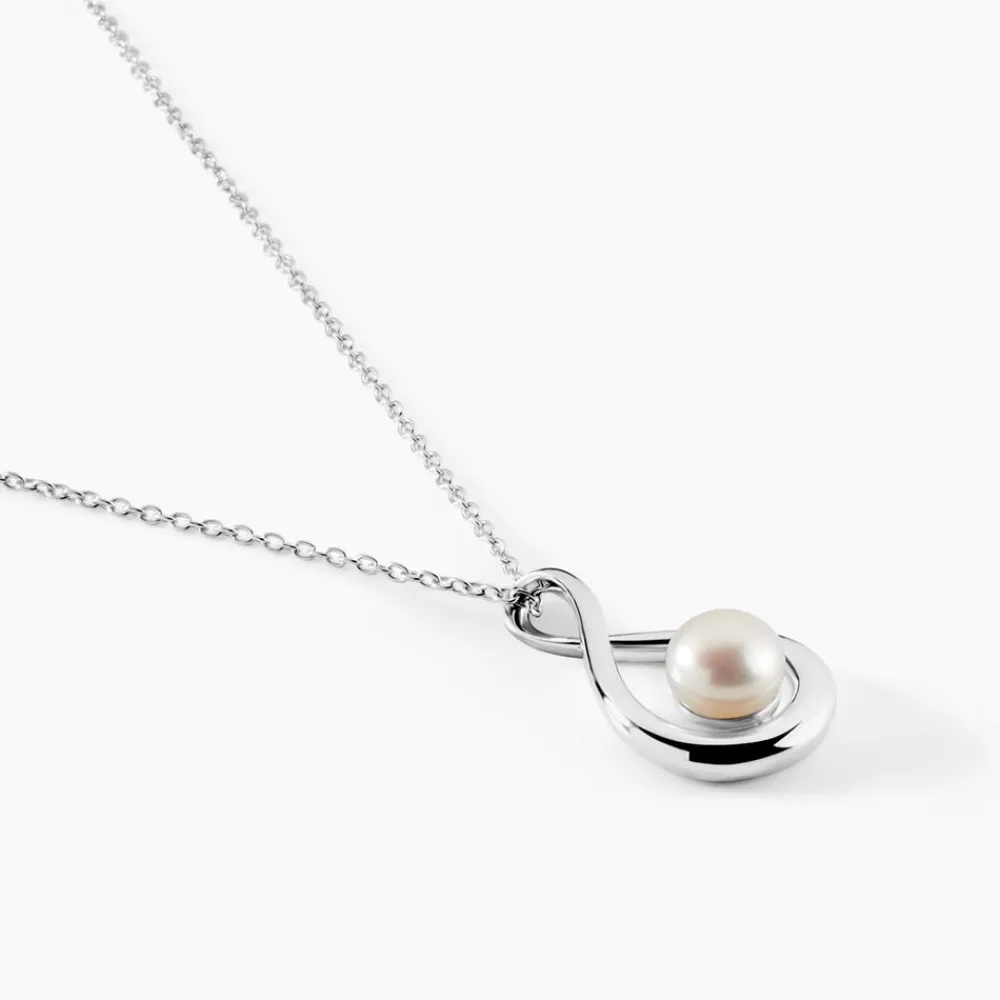 Marc Orian Colliers Fantaisie|Colliers > Collier Layanne Argent Blanc Perle De Culture