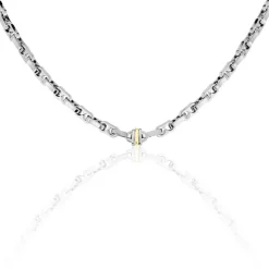 Collier Leandreae Or Acier Bicolore