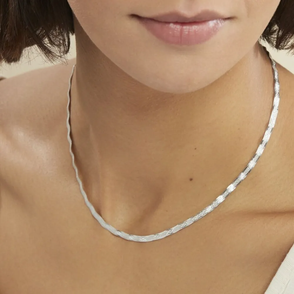 Marc Orian Colliers Fantaisie|Colliers > Collier Leonte Argent Blanc