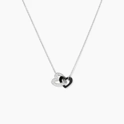 Marc Orian Colliers Cœur|Colliers > Collier Lineth Argent Blanc Céramique Oxyde De Zirconium