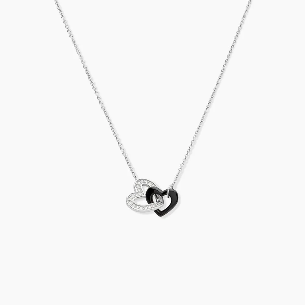 Marc Orian Colliers Cœur|Colliers > Collier Lineth Argent Blanc Céramique Oxyde De Zirconium