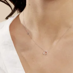 Marc Orian Colliers Diamant|Colliers Cœur > Collier Louise Or Blanc Diamant