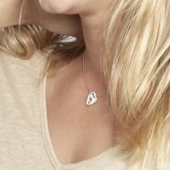 Collier Lovea Argent Blanc Céramique Et Oxyde De Zirconium