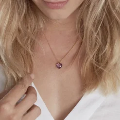 Marc Orian Colliers|Colliers Cœur > Collier Ludmille Or Jaune Amethyste