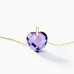 Marc Orian Colliers|Colliers Cœur > Collier Ludmille Or Jaune Amethyste
