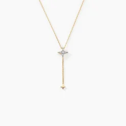 Marc Orian Colliers|Colliers Avec Pierres > Collier Lumiere Or Jaune Oxyde De Zirconium