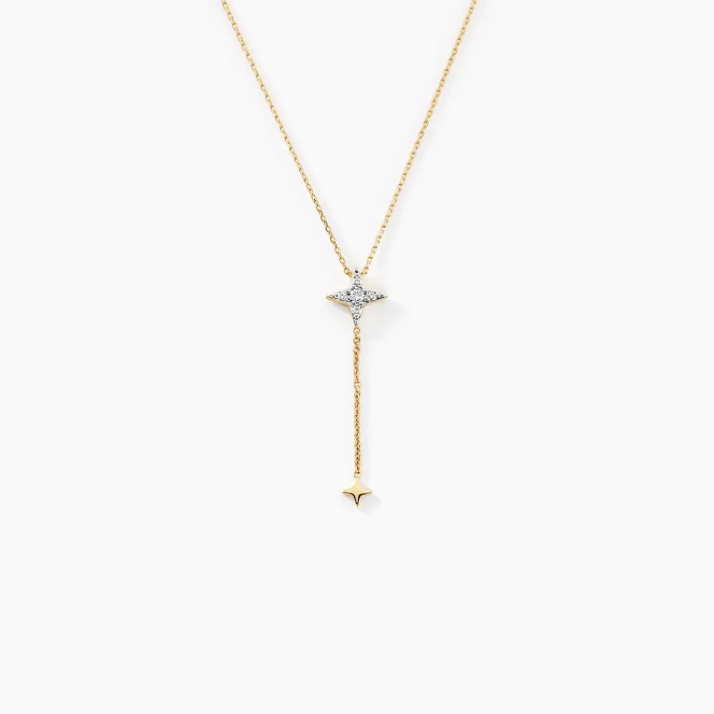 Marc Orian Colliers|Colliers Avec Pierres > Collier Lumiere Or Jaune Oxyde De Zirconium