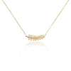 Collier Luz Plaqué Or Jaune Oxyde De Zirconium