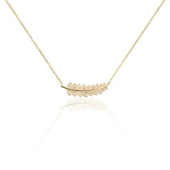 Collier Luz Plaqué Or Jaune Oxyde De Zirconium