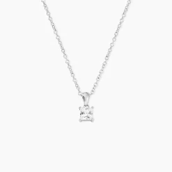 Collier Lyanna Argent Blanc Oxyde De Zirconium